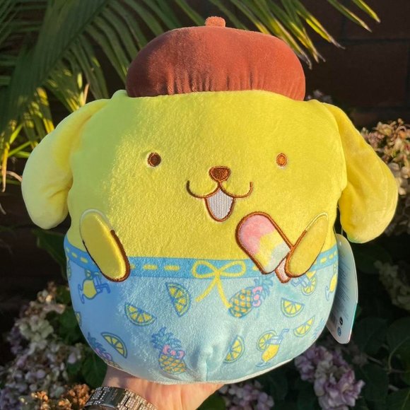 8” Squishmallow Sanrio Pompompurin - Picture 1 of 3